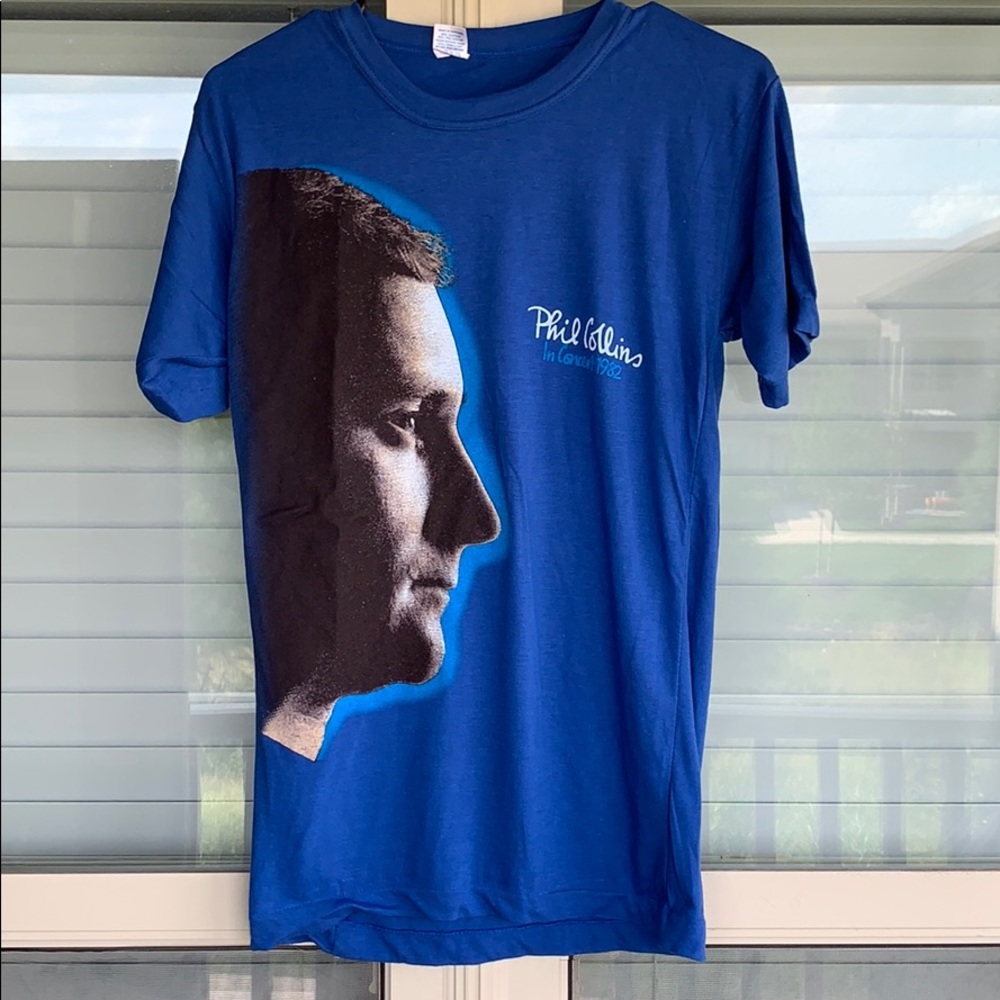 ORIGINAL Phil Collins In Concert 1982 Tour Shirt